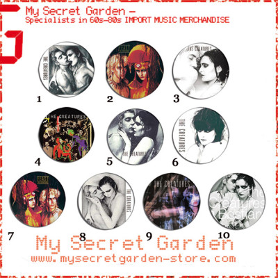 The Creatures ( Siouxsie ) - Feast , Wild Things Pinback Button Badge Set ( or Hair Ties / 4.4 cm Badge / Magnet / Keychain Set )